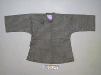 藏品(女用灰底條紋長袖上衣)的圖片